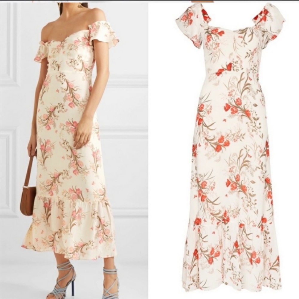 Reformation Butterfly Dress Size 2- worn once!